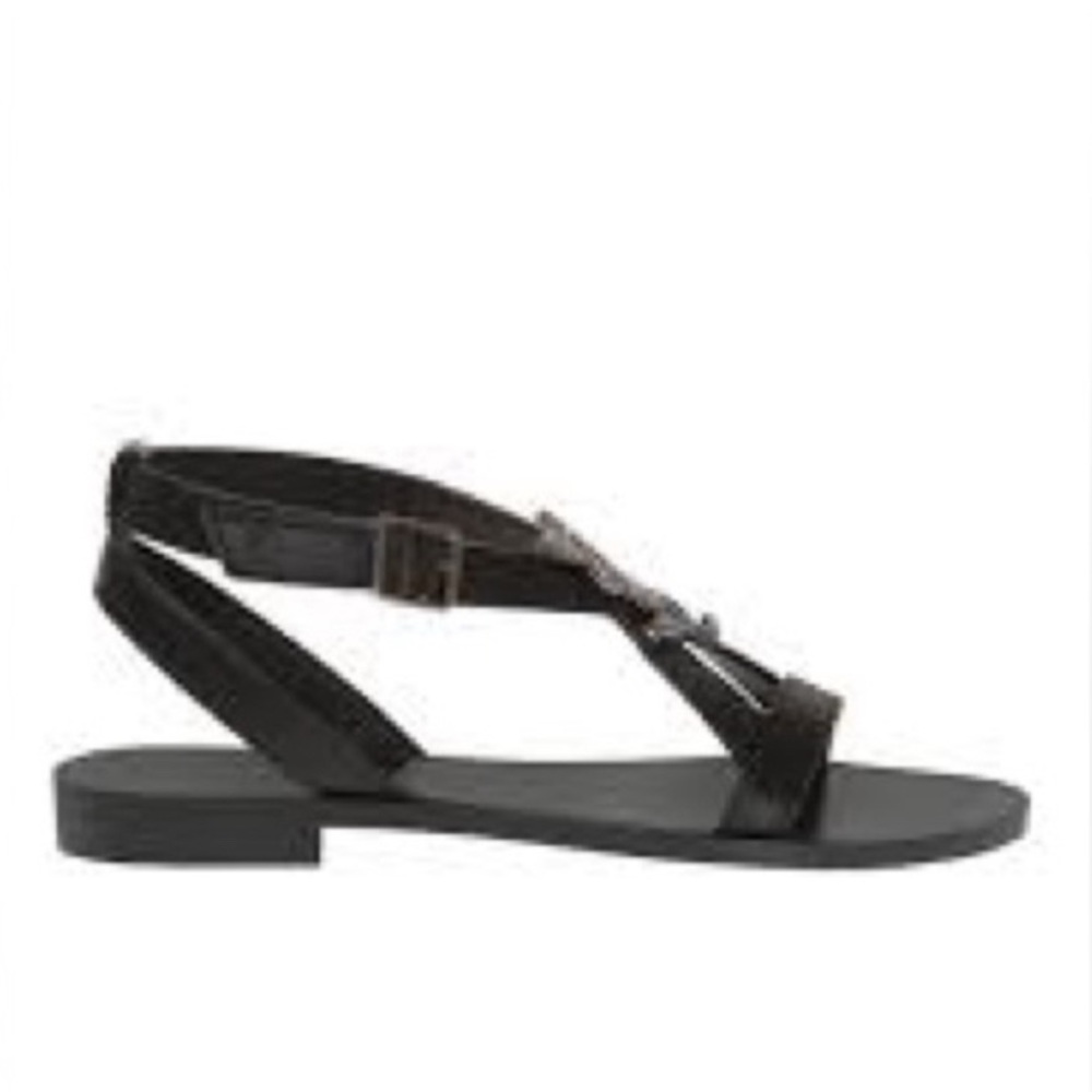 Saint Laurent Joson Pallad O Black Sandals sz 38.5 - Picture 5 of 15
